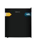 Mini Frigorífico Negro 46L, Acero Inoxidable, Eficiencia Energética Clase E de Cecotec