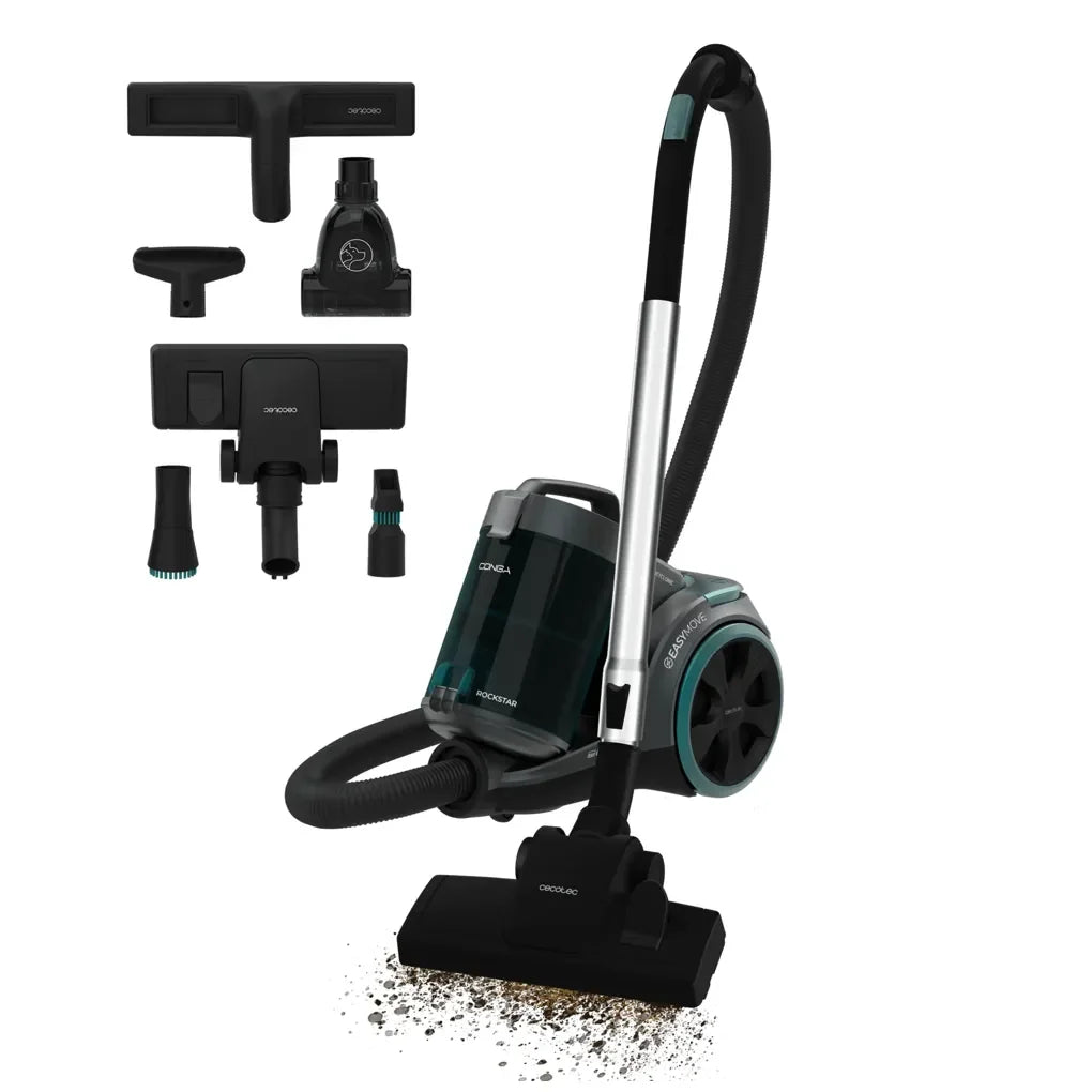 Aspirador Multiciclónico 900W con Filtro HEPA y Accesorios para Mascotas de Cecotec