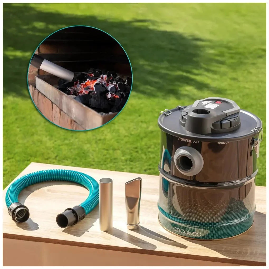 Aspirador de Cenizas 1200W: Limpieza Profunda para Estufas y Barbacoas de Cecotec