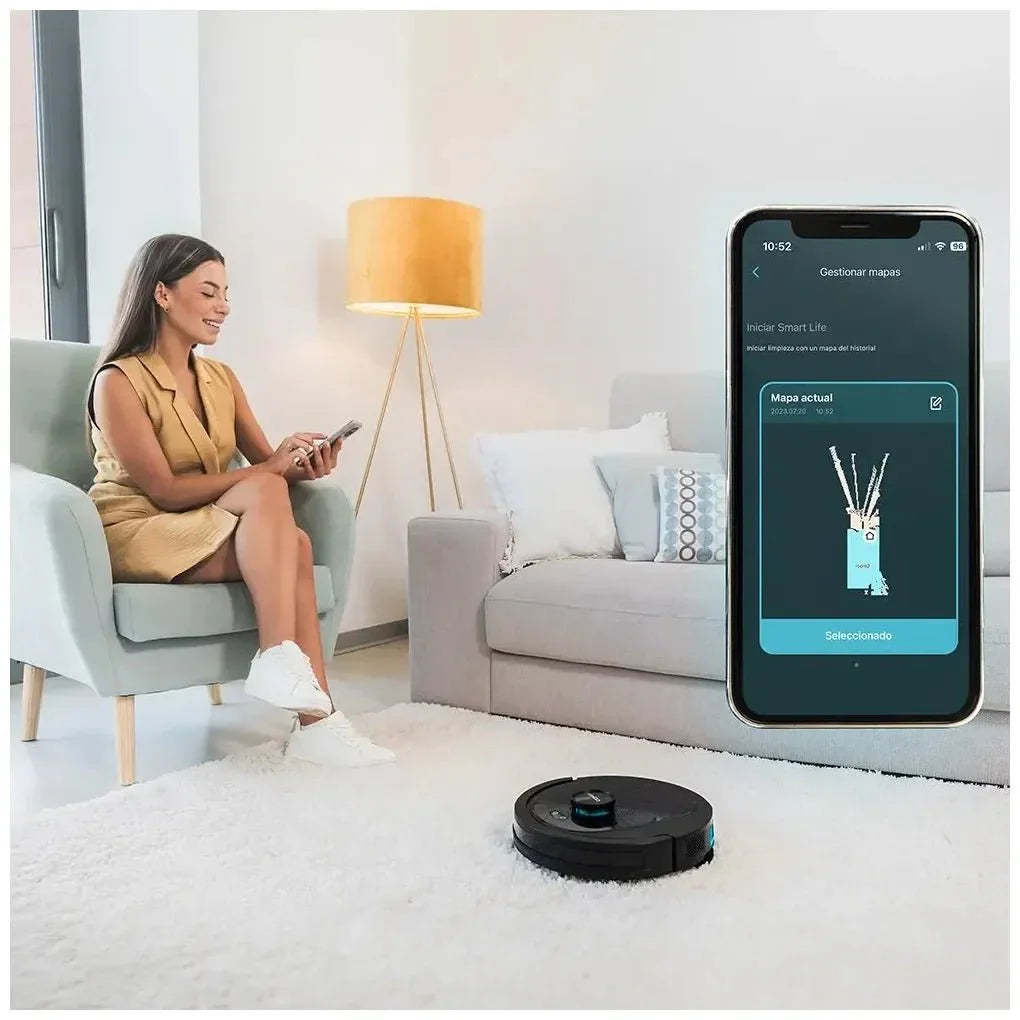 Robot Aspirador 4 en 1 con Navegación Láser, 7000 Pa y 280 Min de Autonomía de Cecotec