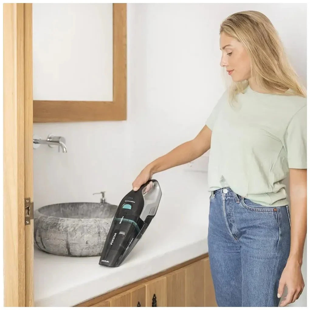 Aspirador de Mano Potente 18,5V para Sólidos y Líquidos con Tecnología Ciclónica de Cecotec