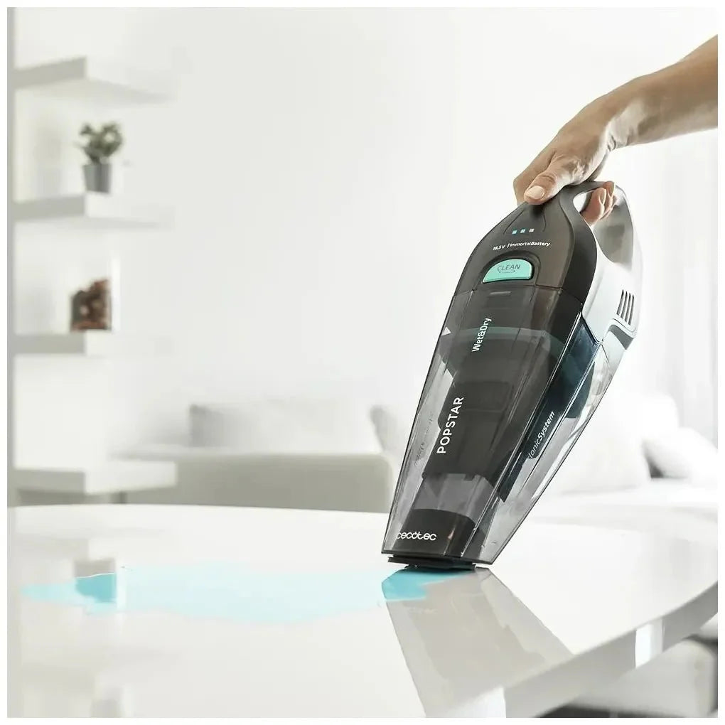 Aspirador de Mano Potente 18,5V para Sólidos y Líquidos con Tecnología Ciclónica de Cecotec