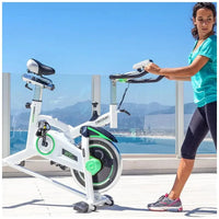Bicicleta Spinning Estática Profesional con Volante de Inercia y Sistema Silencioso de Cecotec