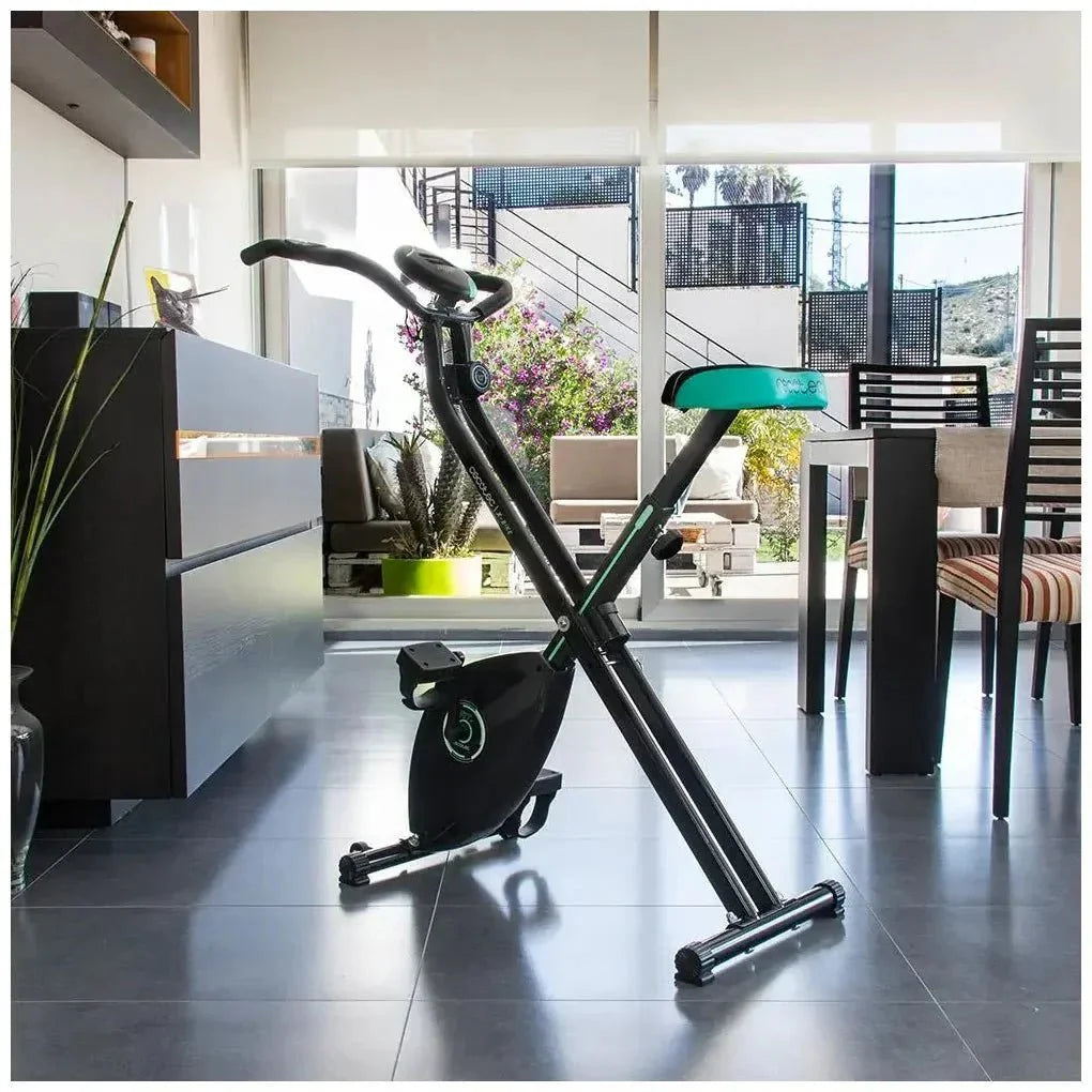 Bicicleta Estática Plegable X-Bike: Compacta, Silenciosa y Ergonómica para Casa de Cecotec