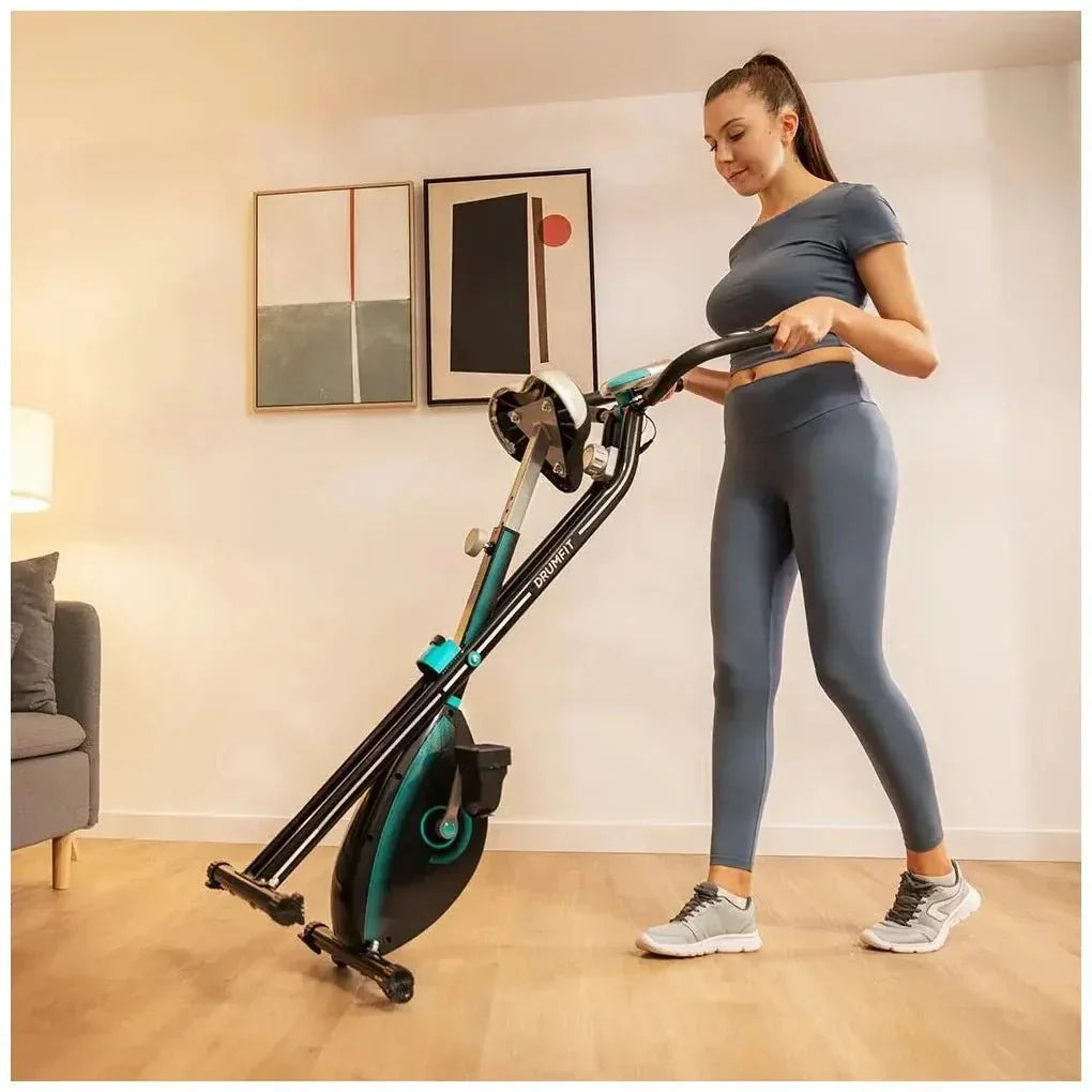 Bicicleta Estática Plegable DrumFit X-Bike Neo: Confort y Tecnología en Casa de Cecotec