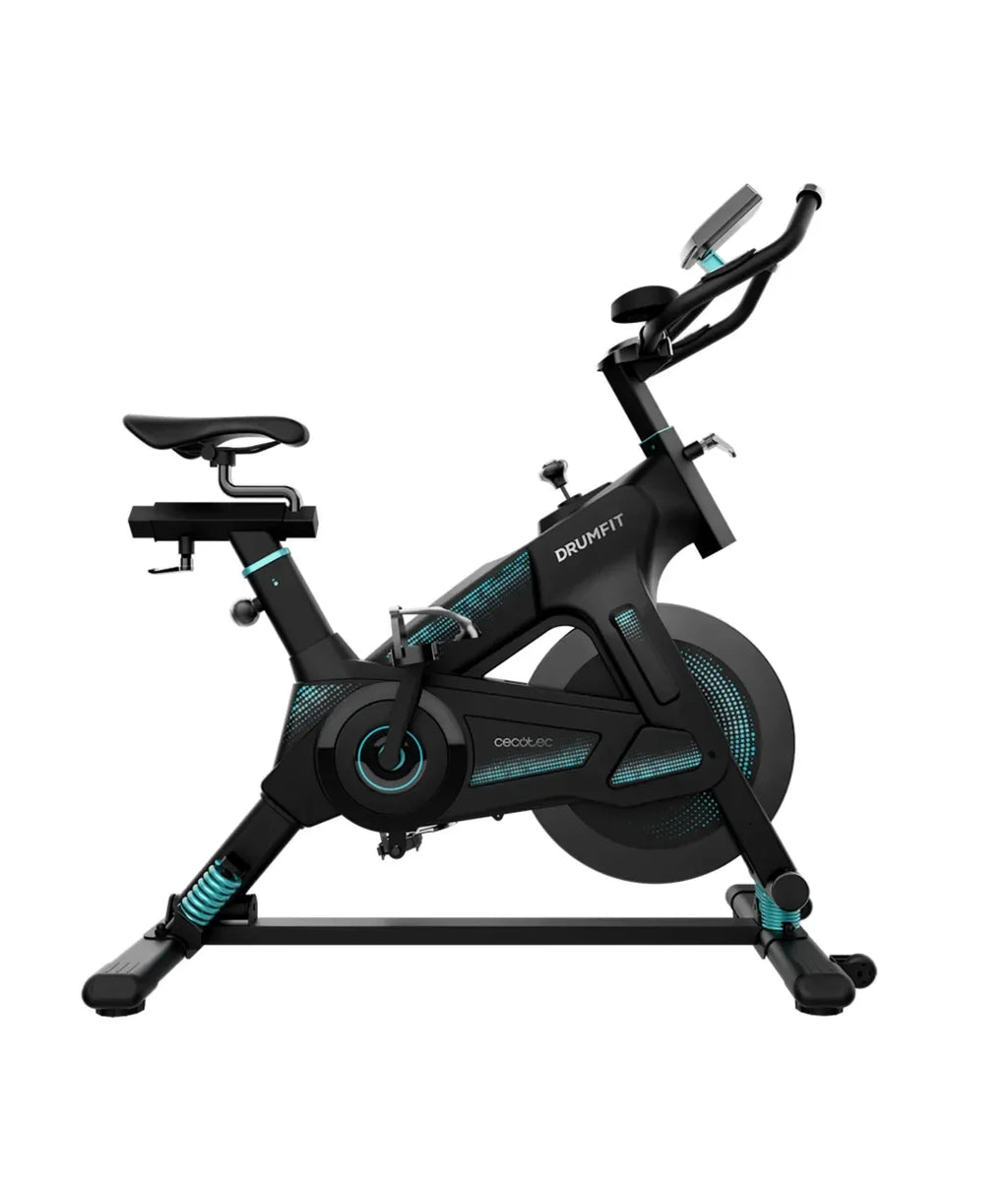 Bicicleta estaticaDrumFit 23000 Kosmos Pro UltraFlex con volante de 23 kg tecnología Dynamic Pro y pantalla LCD Cecotec
