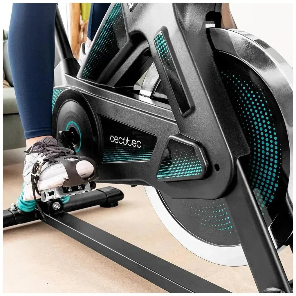 Bicicleta estaticaDrumFit 23000 Kosmos Pro UltraFlex con volante de 23 kg tecnología Dynamic Pro y pantalla LCD Cecotec