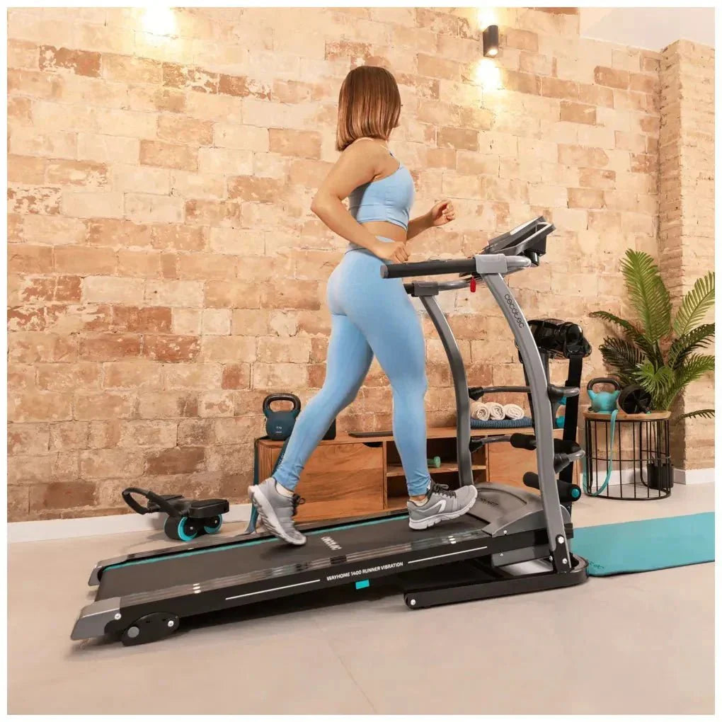 Cinta de Correr Plegable 1100W con Masaje y Entrenamiento Multifunción de Cecotec