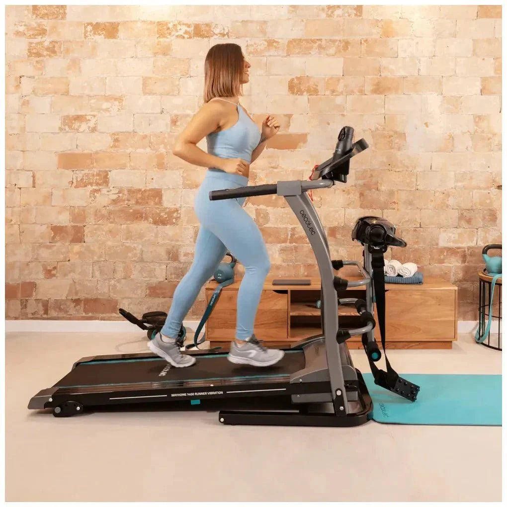 Cinta de Correr Plegable 1100W con Masaje y Entrenamiento Multifunción de Cecotec