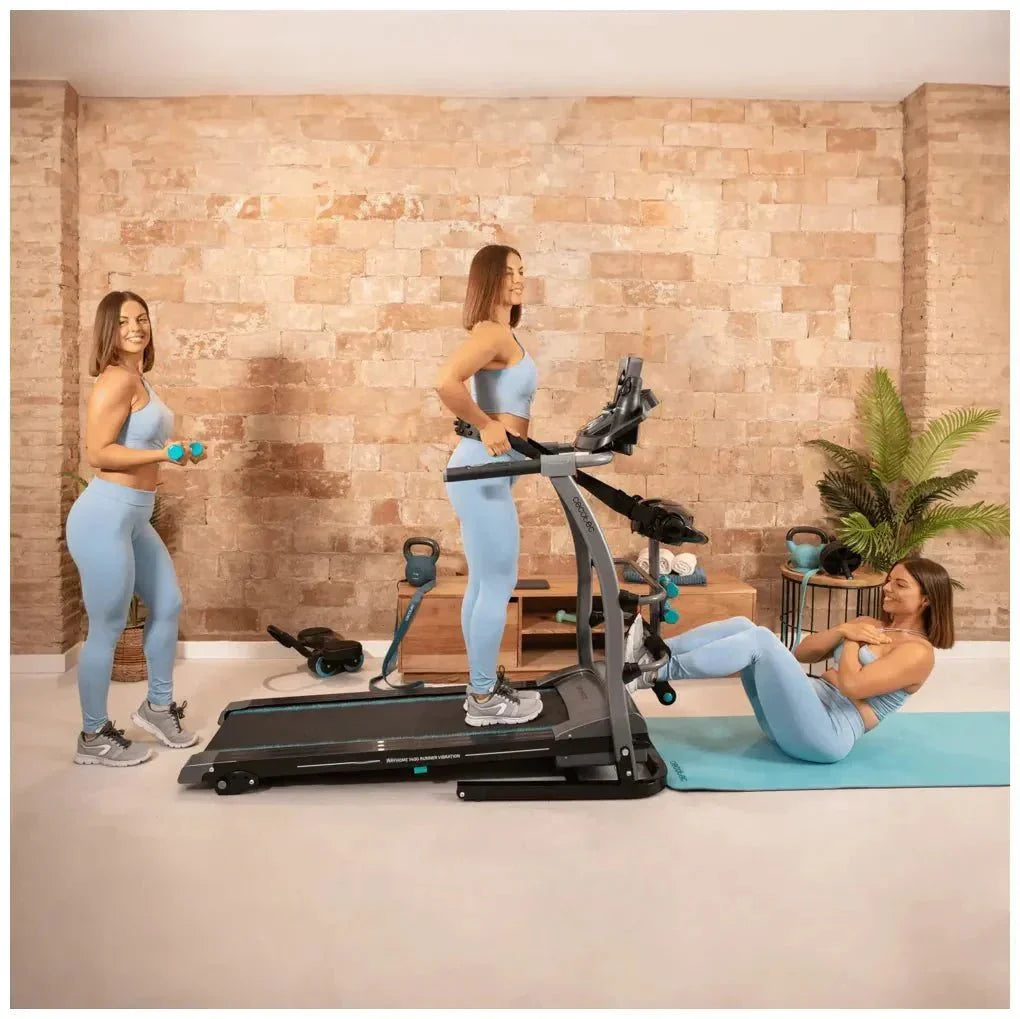 Cinta de Correr Plegable 1100W con Masaje y Entrenamiento Multifunción de Cecotec