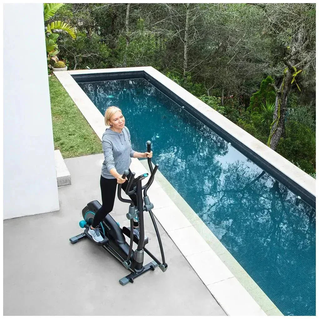 Bicicleta Elíptica DrumFit 9000 Eir Pro: Resistencia Magnética y Monitor LCD de Cecotec
