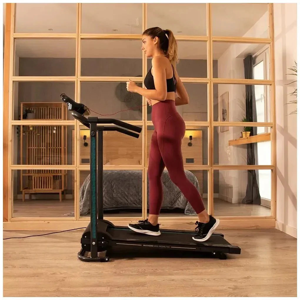 Cinta de Andar Plegable 550W con 12 Programas y Panel LCD para Entrenamiento en Casa de Cecotec