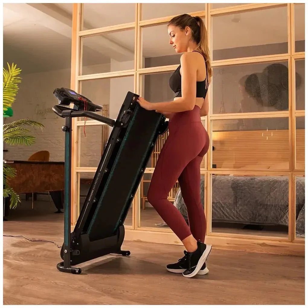 Cinta de Andar Plegable 550W con 12 Programas y Panel LCD para Entrenamiento en Casa de Cecotec