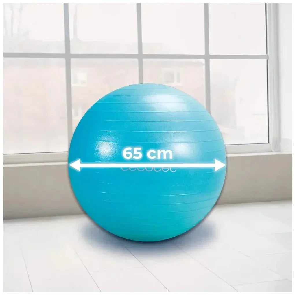Pelota Fitness 65cm: Tonifica y Fortalece en Casa con DrumFit de Cecotec
