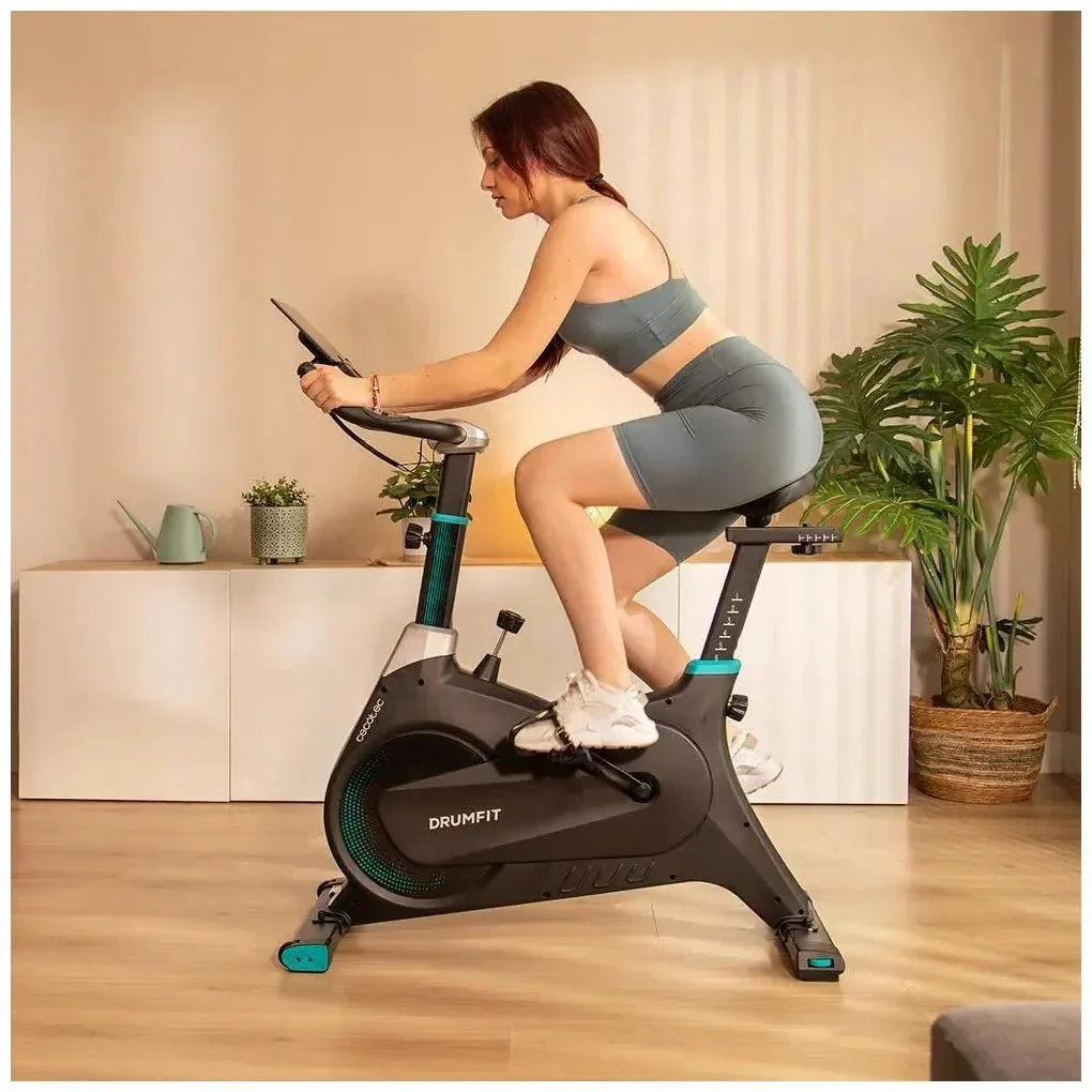 Bicicleta estatica DrumFit 4000 Magno Connected con resistencia magnética MagnetSystem conectividad Bluetooth y pantalla LCD Cecotec
