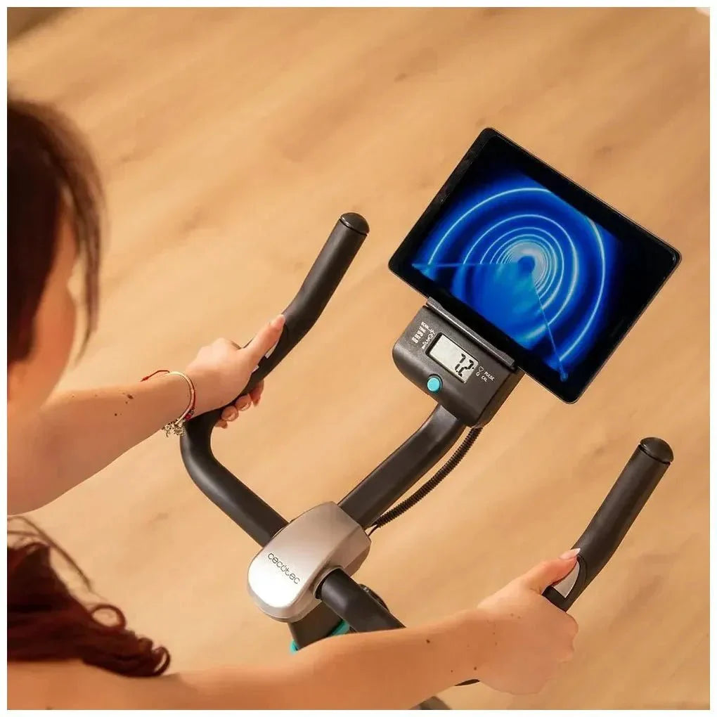 Bicicleta estatica DrumFit 4000 Magno Connected con resistencia magnética MagnetSystem conectividad Bluetooth y pantalla LCD Cecotec