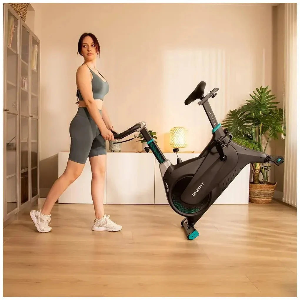 Bicicleta estatica DrumFit 4000 Magno Connected con resistencia magnética MagnetSystem conectividad Bluetooth y pantalla LCD Cecotec