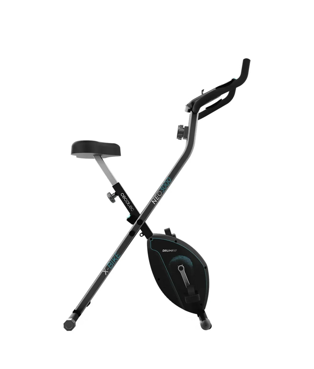 Bicicleta Estática Plegable con LCD y Resistencia Magnética para Entrenamiento en Casa de Cecotec