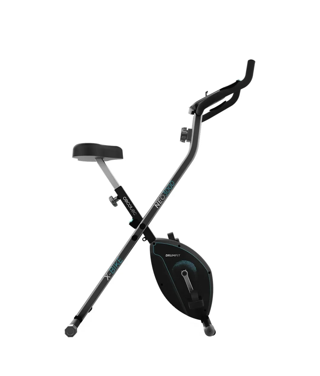 Bicicleta Estática Plegable con LCD y Resistencia Magnética para Entrenamiento en Casa de Cecotec
