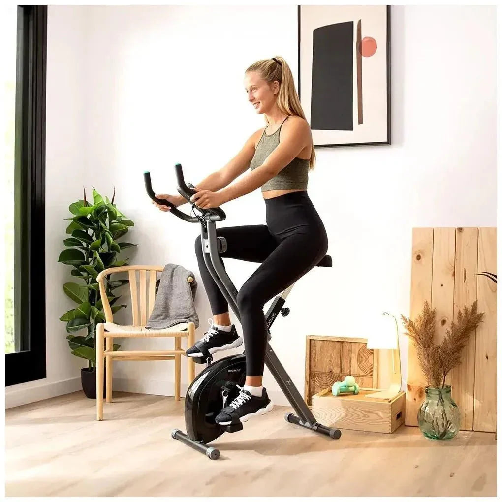 Bicicleta Estática Plegable con LCD y Resistencia Magnética para Entrenamiento en Casa de Cecotec