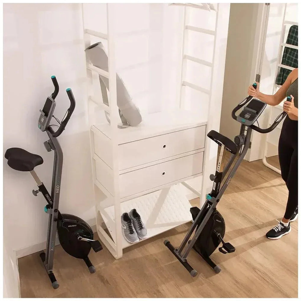 Bicicleta Estática Plegable con LCD y Resistencia Magnética para Entrenamiento en Casa de Cecotec