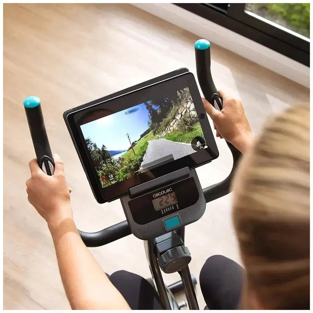 Bicicleta Estática Plegable con LCD y Resistencia Magnética para Entrenamiento en Casa de Cecotec