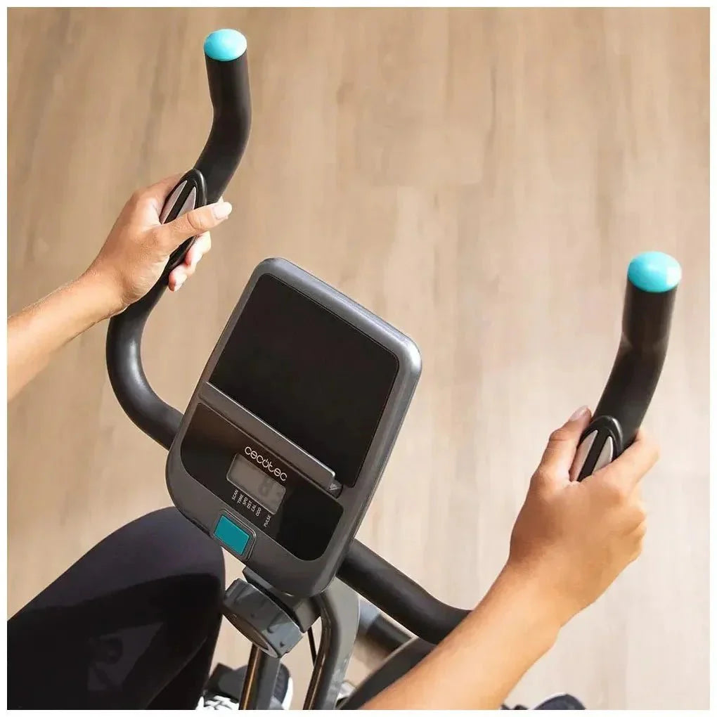 Bicicleta Estática Plegable con LCD y Resistencia Magnética para Entrenamiento en Casa de Cecotec
