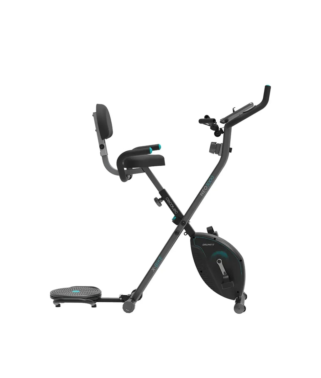 Bicicleta Estática Plegable DrumFit X-Bike 3000 Neo Pro: Entrenamiento Completo en Casa de Cecotec