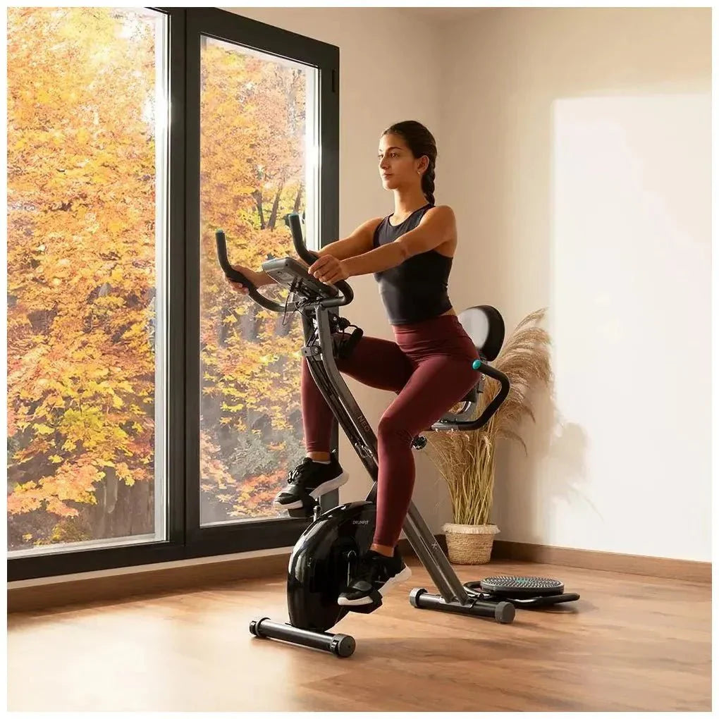 Bicicleta Estática Plegable DrumFit X-Bike 3000 Neo Pro: Entrenamiento Completo en Casa de Cecotec