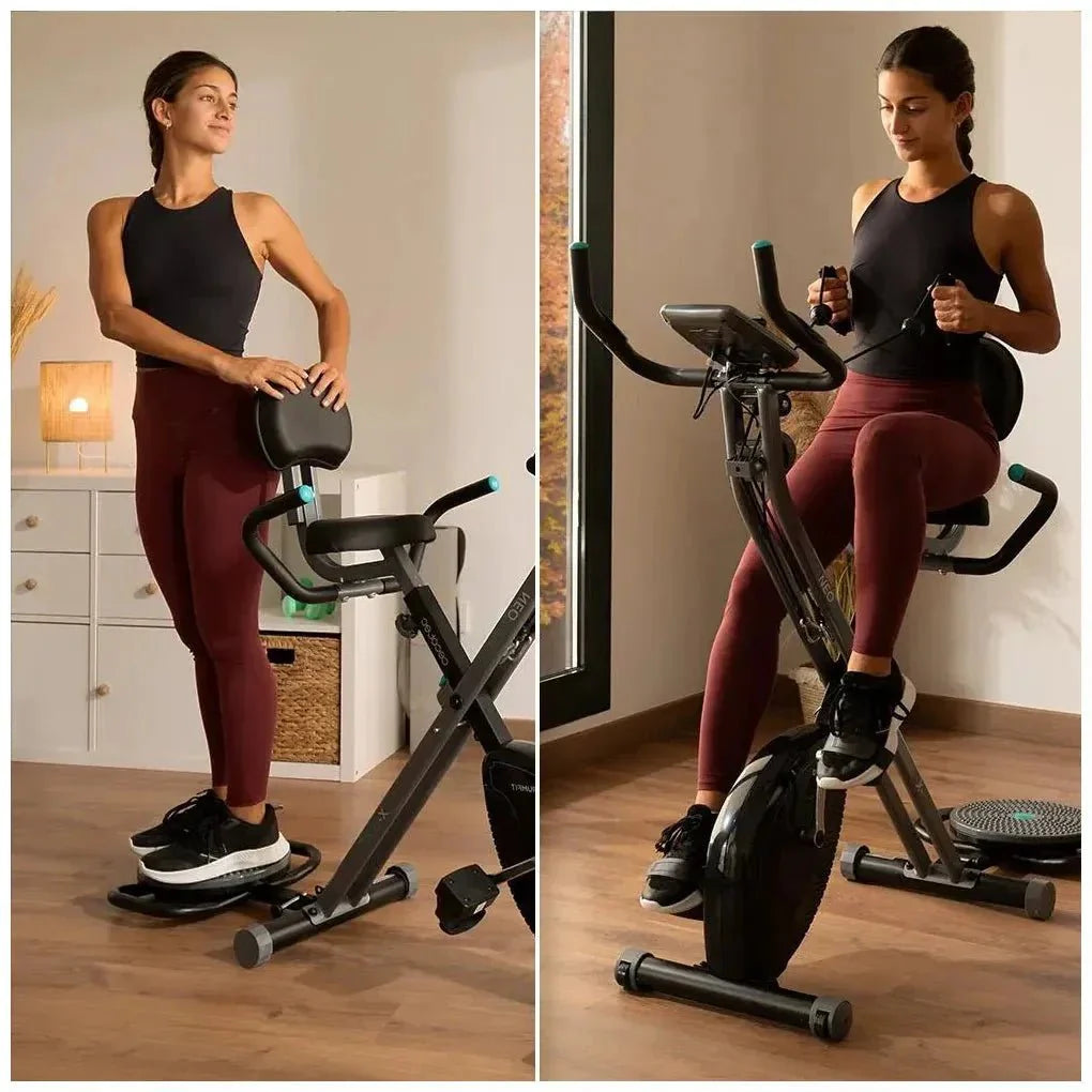 Bicicleta Estática Plegable DrumFit X-Bike 3000 Neo Pro: Entrenamiento Completo en Casa de Cecotec