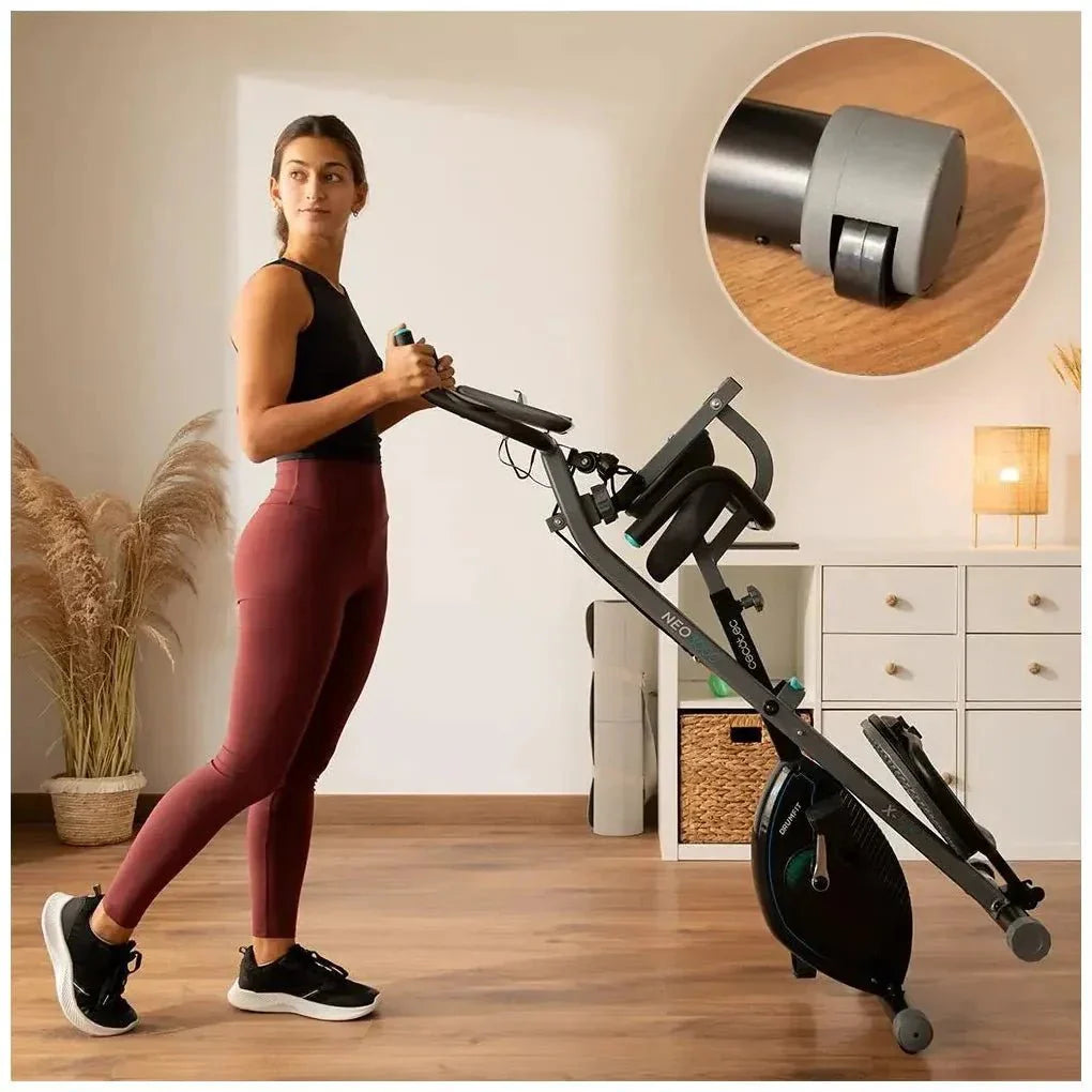 Bicicleta Estática Plegable DrumFit X-Bike 3000 Neo Pro: Entrenamiento Completo en Casa de Cecotec