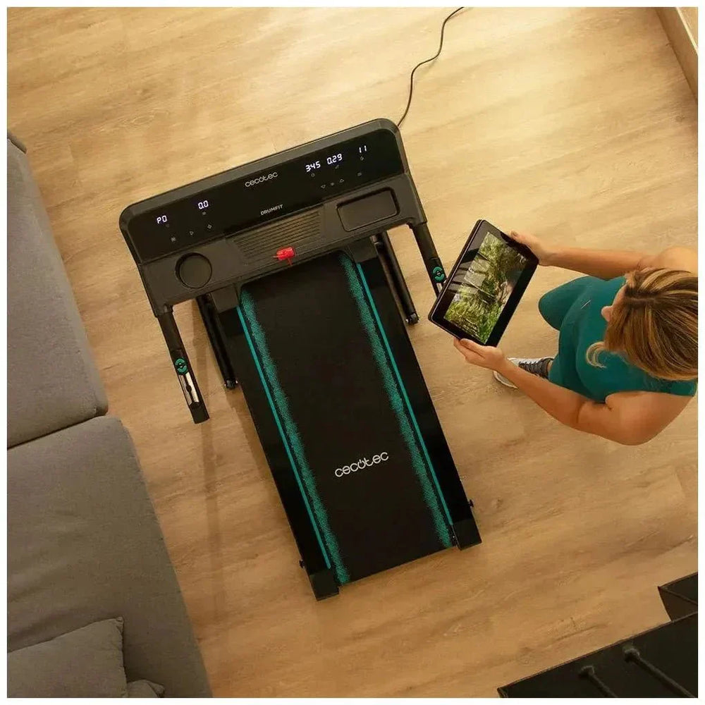 Cinta de Correr Plegable DrumFit WayHome 1000: Potente, Compacta y Versátil de Cecotec