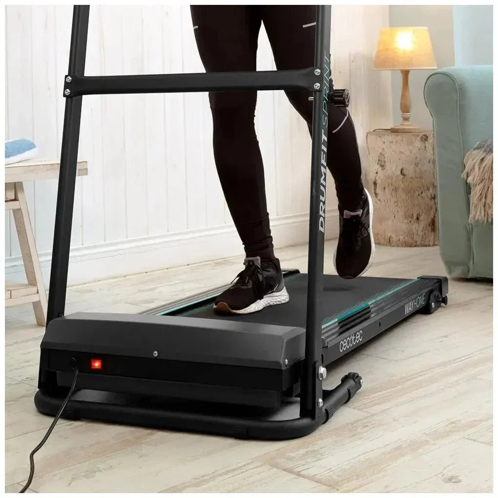 Cinta de Correr Plegable 900W con 12 Programas y Panel LCD para Entrenamiento en Casa de Cecotec
