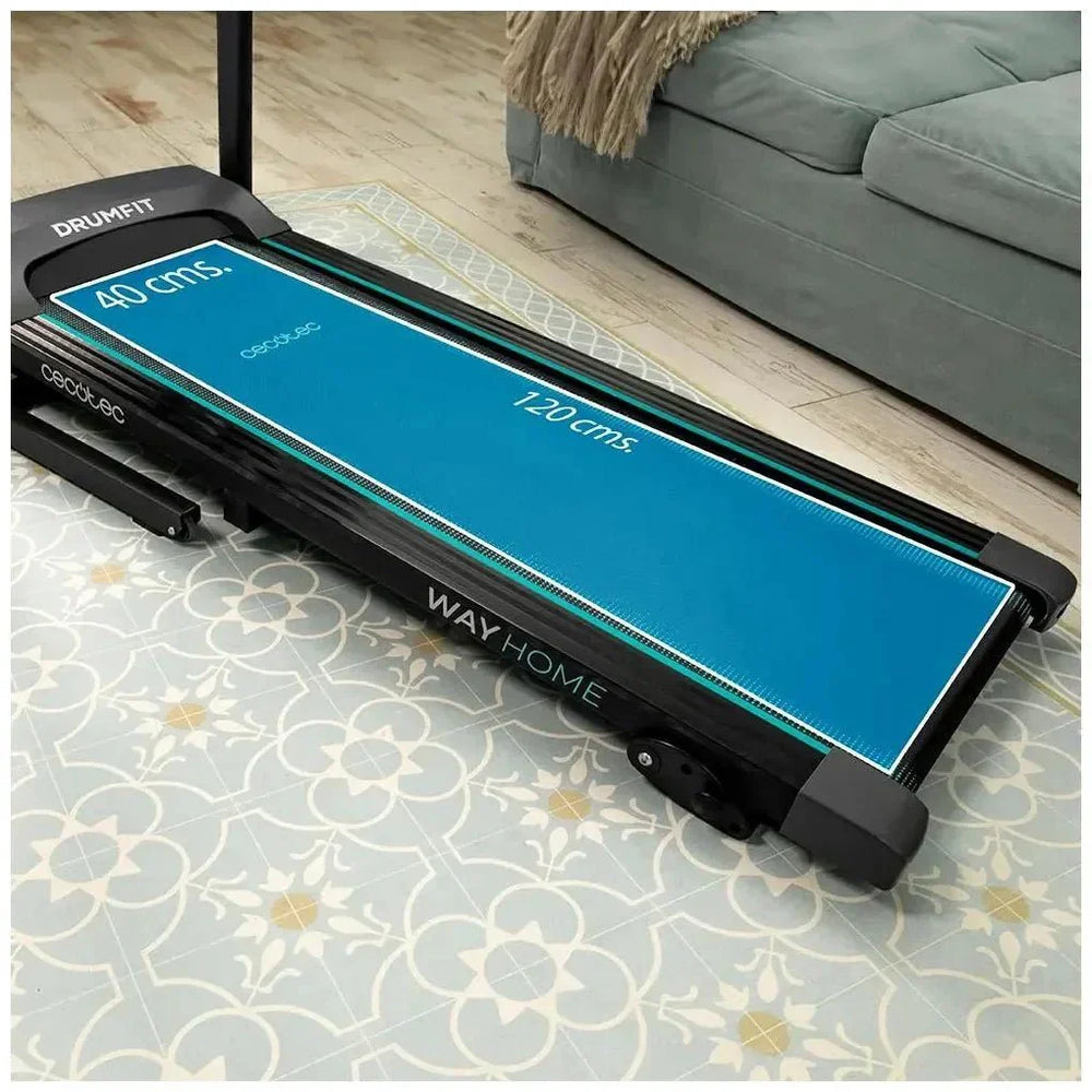 Cinta de Correr Plegable DrumFit 1500W con Bluetooth y 12 Programas de Cecotec