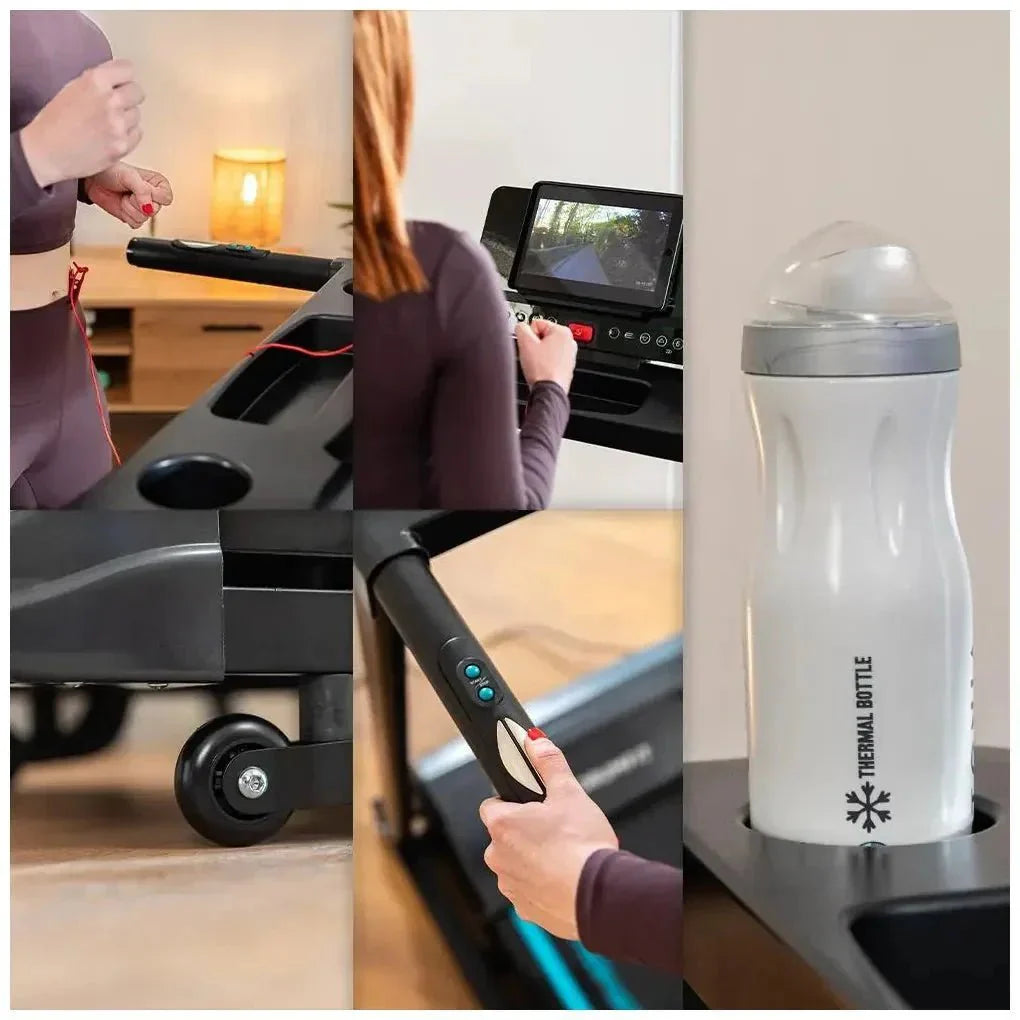 Cinta de Correr Plegable 1900W con Inclinación y Amortiguación Avanzada de Cecotec