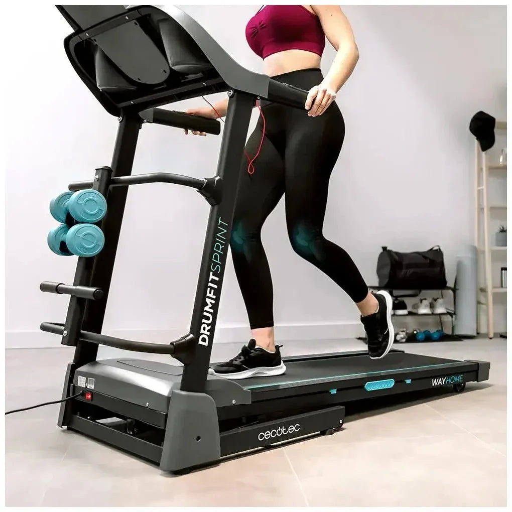 Cinta de Correr Plegable DrumFit 1700 Sprint: Potencia, Comodidad y Tecnología de Cecotec