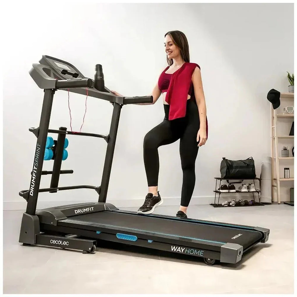 Cinta de Correr Plegable DrumFit 1700 Sprint: Potencia, Comodidad y Tecnología de Cecotec