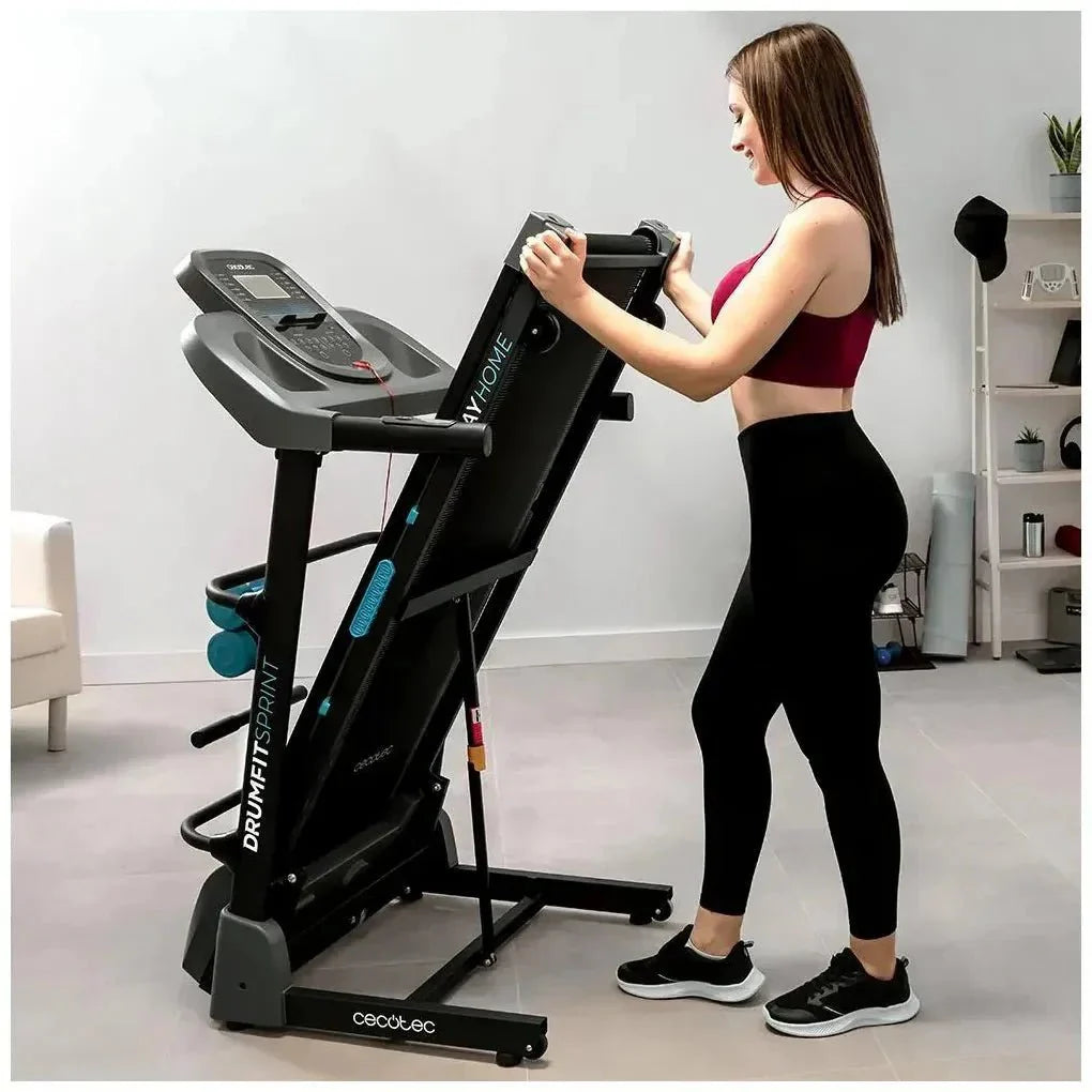 Cinta de Correr Plegable DrumFit 1700 Sprint: Potencia, Comodidad y Tecnología de Cecotec