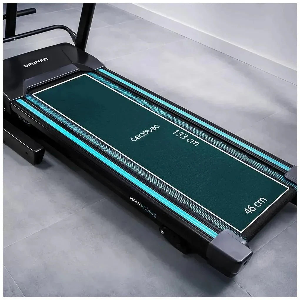 Cinta de Correr Plegable 2200W con Amortiguación y Accesorios para Entrenamiento Completo de Cecotec