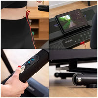 Cinta de Correr Plegable DrumFit 1200W con 12 Programas y Pantalla LED de Cecotec
