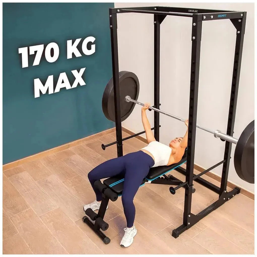 Banco de Musculación Ajustable y Plegable para Entrenamiento Completo en Casa de Cecotec
