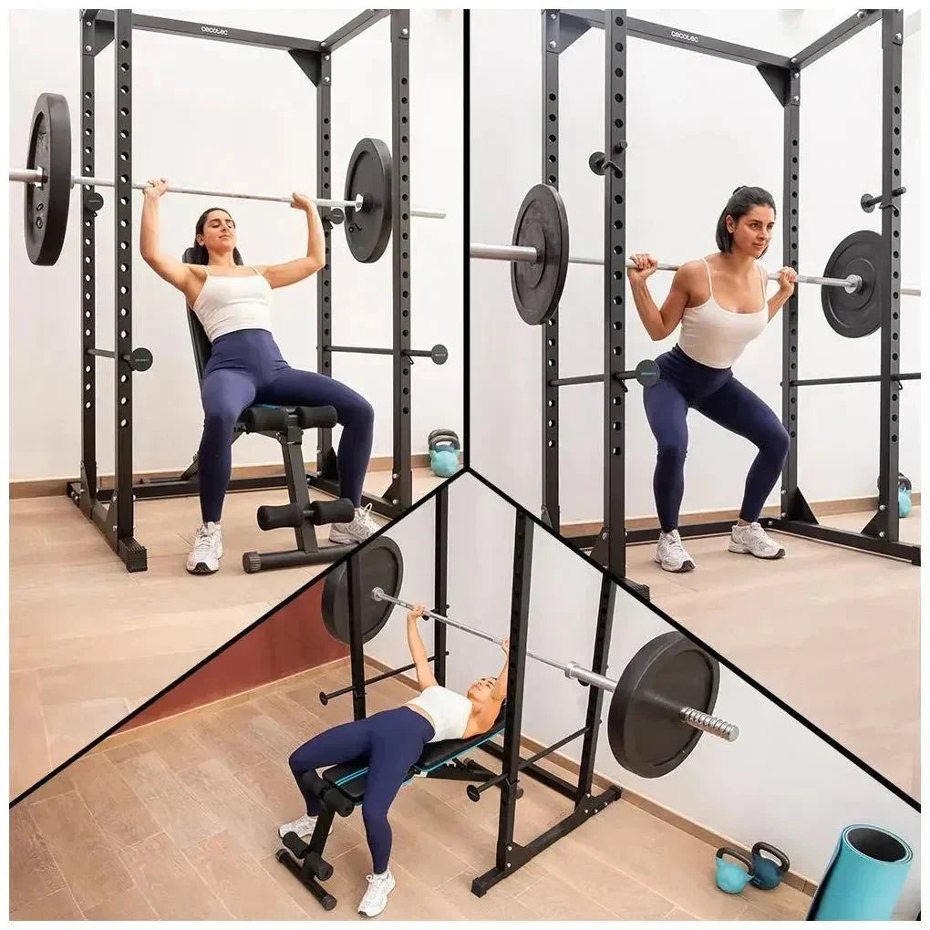 Jaula de Musculación Drumfit PowerRack 1000: Entrenamiento Seguro y Versátil de Cecotec