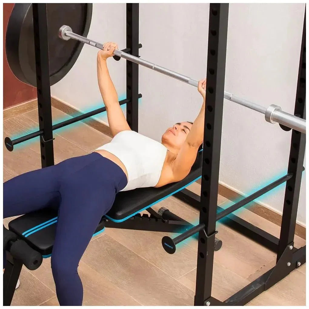 Jaula de Musculación Drumfit PowerRack 1000: Entrenamiento Seguro y Versátil de Cecotec
