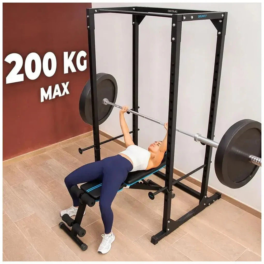 Jaula de Musculación Drumfit PowerRack 1000: Entrenamiento Seguro y Versátil de Cecotec