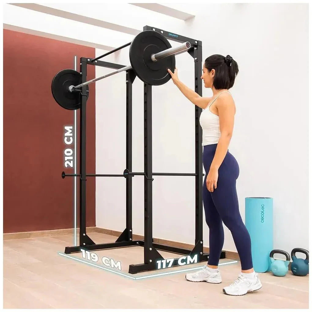 Jaula de Musculación Drumfit PowerRack 1000: Entrenamiento Seguro y Versátil de Cecotec
