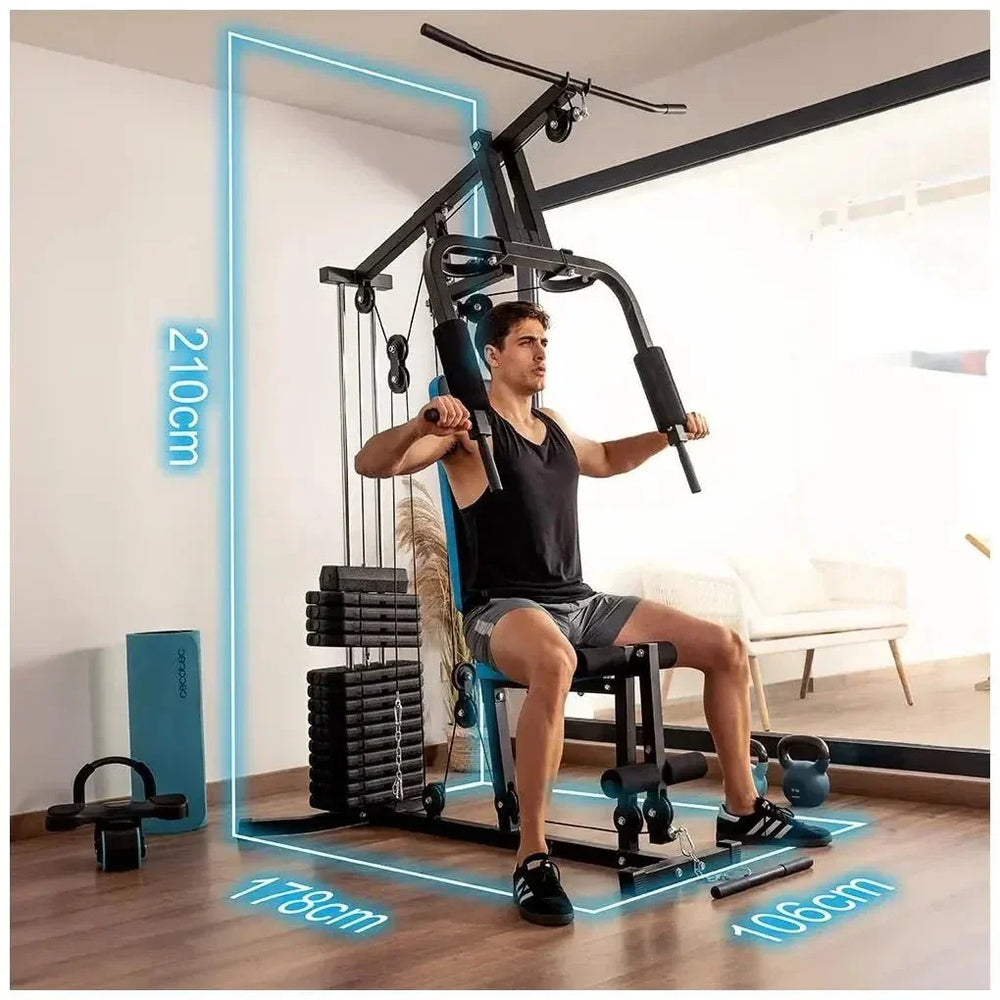 Estación de Entrenamiento Multifuncional Drumfit HomeGym 1000 para Full-Body Workout de Cecotec
