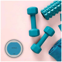 Set de Mancuernas 5kg Antideslizantes con Neopreno para Entrenamiento Funcional de Cecotec