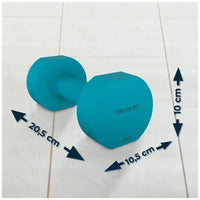 Set de Mancuernas 5kg Antideslizantes con Neopreno para Entrenamiento Funcional de Cecotec
