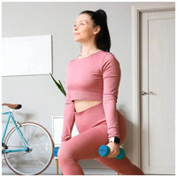 Set de Mancuernas 5kg Antideslizantes con Neopreno para Entrenamiento Funcional de Cecotec