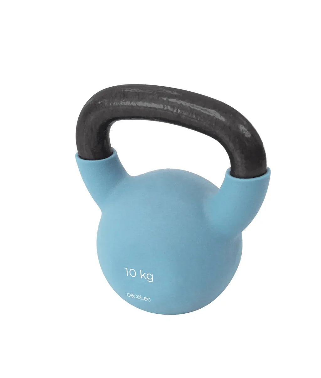 Pesa Rusa Drumfit KettleBell 10 Kg: Ergonomía, Durabilidad y Estilo Fitness de Cecotec